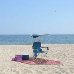 QuikShade Canopy Chairs|Canopy Beach Chairs-Quik Shade MaxShade™ Chair, Navy