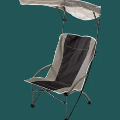 QuikShade Canopy Beach Chairs-Quik Shade Pro Comfort High Back Shade Folding Chair, Tan/Black