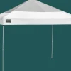 QuikShade Pop-Up Canopies|Canopy Tents-Quik Shade Weekender White/Metallic Silver WE100ASR