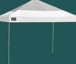 QuikShade Pop-Up Canopies|Canopy Tents-Quik Shade Weekender White/Metallic Silver WE100ASR