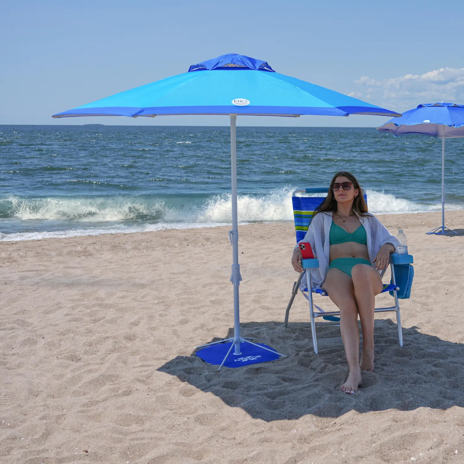 Rio Beach Beach Umbrellas-7 ft. Market Umbrella with ANCHORX™