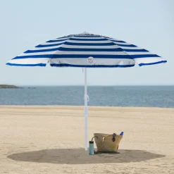 Rio Beach Beach Umbrellas-6 x 6 ft Multi Beach Umbrella with Integrated Sand Anchor