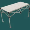 Rio Beach Tables-Aluminum Roll Top Table