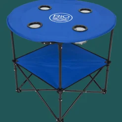 Rio Beach Tables|Beach Tables-Blue 28” Folding Portable Family Table