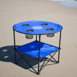 Rio Beach Tables|Beach Tables-Blue 28” Folding Portable Family Table