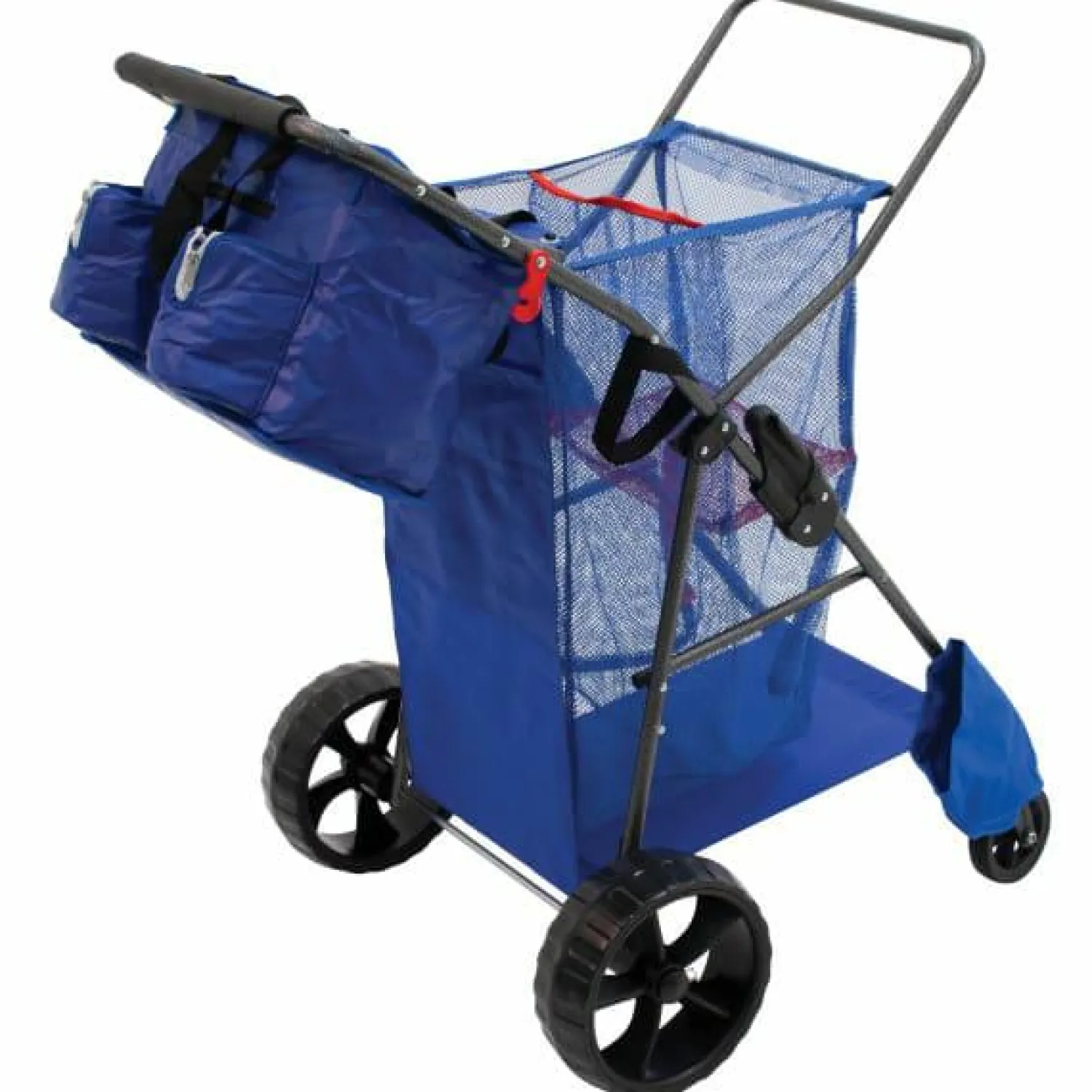Rio Beach Beach Carts-Blue Deluxe Wonder Wheeler Beach Cart