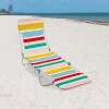 Rio Beach Beach Lounge Chairs-Stripe Folding Beach Lounger Stripe