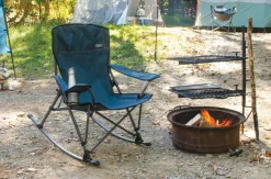 Rio Beach Quad Chairs-RIO Gear Blue Soft Arm Quad Rocker, Navy