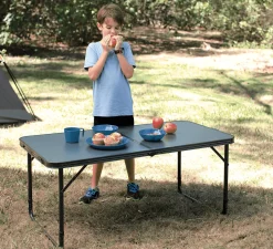 Rio Beach Beach Tables-RIO Gear Gray Centerfold Adjustable Height Table