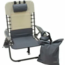 Rio Beach Backpack Chairs-RIO Lace-up Removable Backpack Chair - Slate/Putty