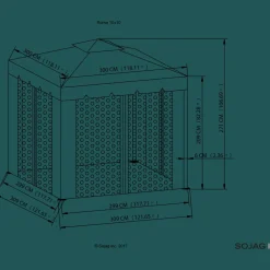 Sojag Soft-Top Gazebos-Roma Soft Top Gazebo