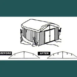 Arrow Roof Strengthening Kits-Roof Strengthening Kit for Sheds 10 ft. x 12 ft. (except Swing Door units)