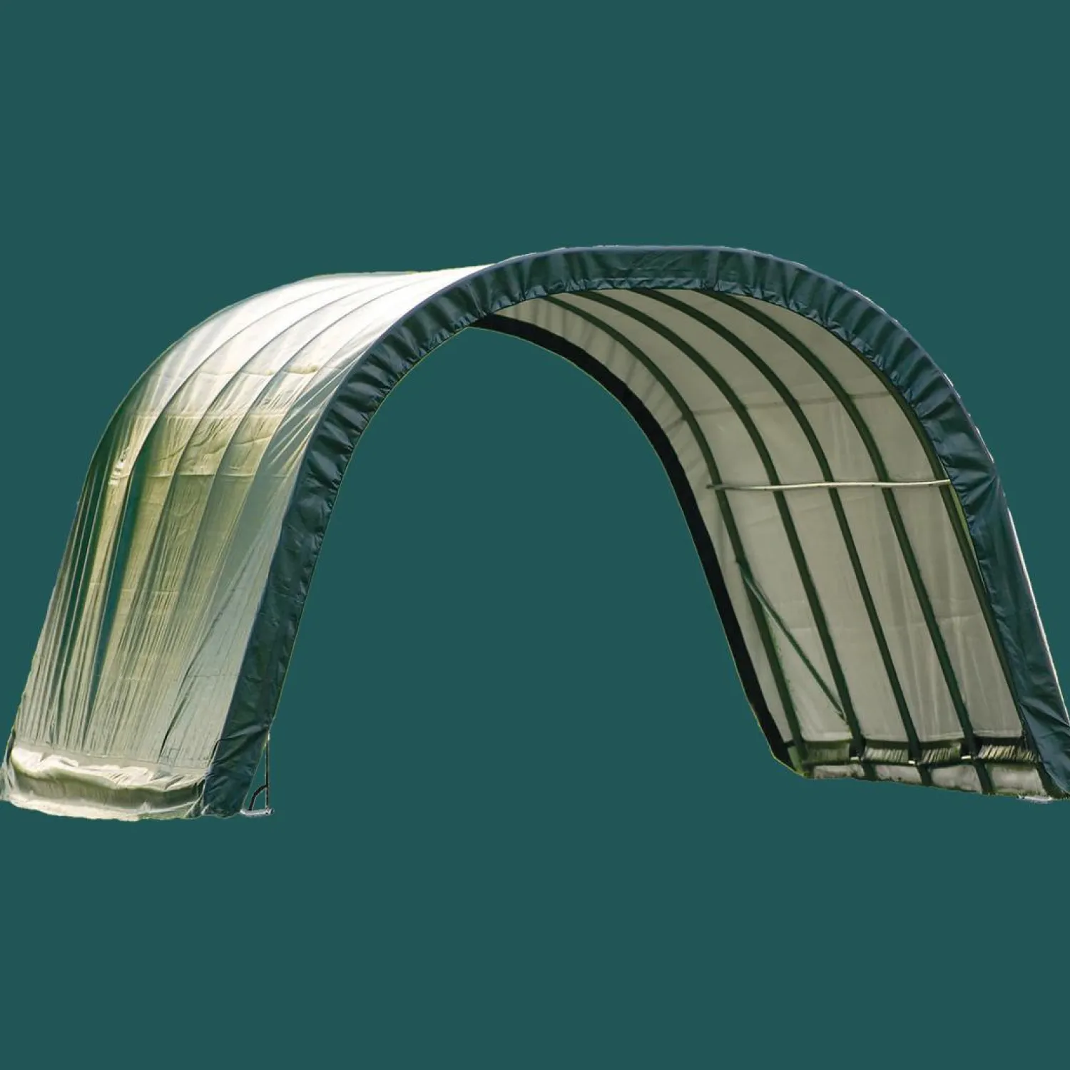 ShelterLogic Portable Sheds-Run-In Shelter Round, 12 ft. x 20 ft. x 10 ft.