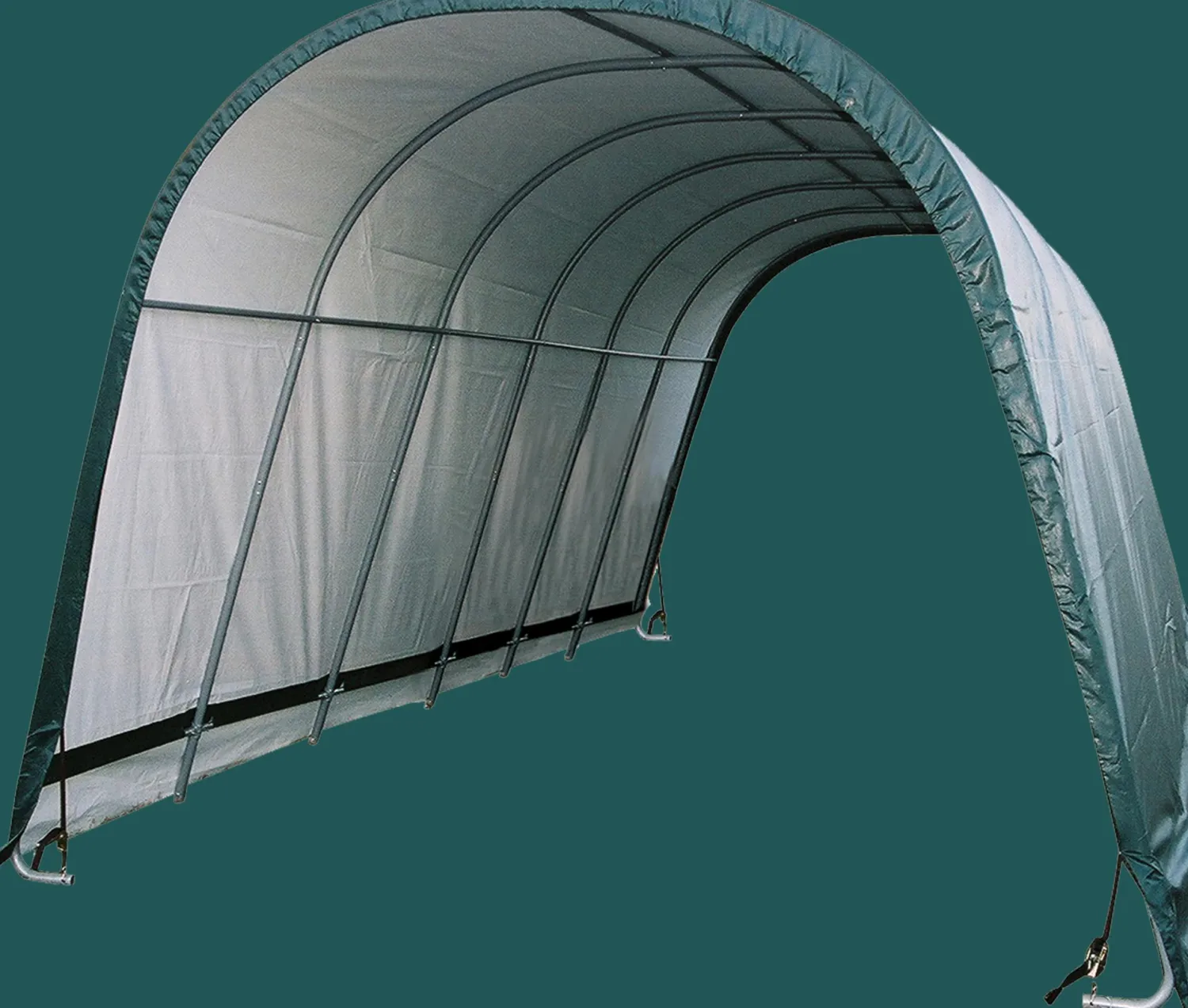 ShelterLogic Portable Sheds-Run-In Shelter Round, 12 ft. x 20 ft. x 10 ft.