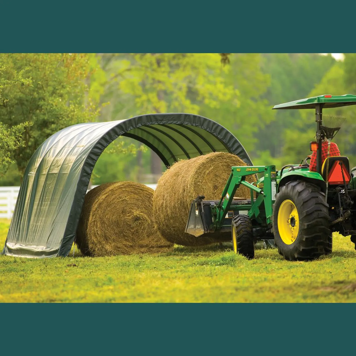 ShelterLogic Portable Sheds-Run-In Shelter Round, 12 ft. x 20 ft. x 10 ft.