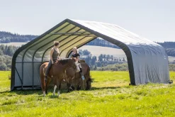ShelterLogic Portable Sheds-Run-In Shelter Round, 12 ft. x 20 ft. x 10 ft.