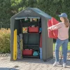Scotts Garden Sheds|Portable Sheds-Garden Shed 4 x 4 x 6' Green Peak