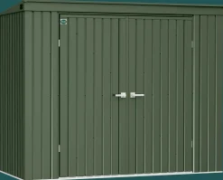 Miracle-Gro Garden Sheds|Metal Sheds-Scotts Lawn Care Storage Shed, 8x4, Green