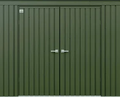 Miracle-Gro Garden Sheds|Metal Sheds-Scotts Lawn Care Storage Shed, 8x4, Green