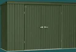 Miracle-Gro Garden Sheds|Metal Sheds-Scotts Lawn Care Storage Shed, 10x4, Green