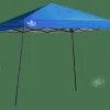 QuikShade Pop-Up Canopies-Shade Tech SlantLeg Pop-Up Canopy Tent Blue