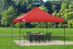 QuikShade Canopy Tents|Pop-Up Canopies-Shade Tech ST144 Straight Leg Pop-Up Canopy, 12 ft. x 12 ft. Blue