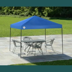 QuikShade Canopy Tents|Pop-Up Canopies-Shade Tech ST144 Straight Leg Pop-Up Canopy, 12 ft. x 12 ft. Blue