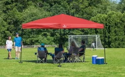 QuikShade Canopy Tents|Pop-Up Canopies-Shade Tech ST144 Straight Leg Pop-Up Canopy, 12 ft. x 12 ft. Blue