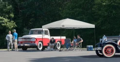 QuikShade Pop-Up Canopies-Shade Tech ST100 Straight Leg Pop-Up Canopy, 10 ft. x 10 ft. Grey