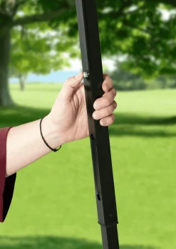 QuikShade Pop-Up Canopies-Shade Tech Straight Leg Pop-Up Canopy Tent Blue