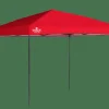 QuikShade Pop-Up Canopies-Shade Tech Straight Leg Pop-Up Canopy Tent Red