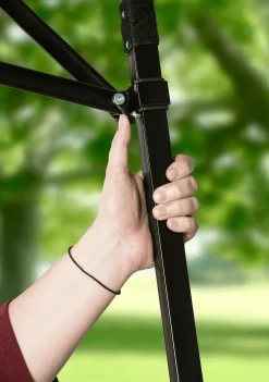 QuikShade Pop-Up Canopies-Shade Tech Straight Leg Pop-Up Canopy Tent Red