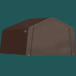 ShelterLogic Portable Sheds-12 x 12 x 8 ft Brown 3-in-1 Loafing Shed