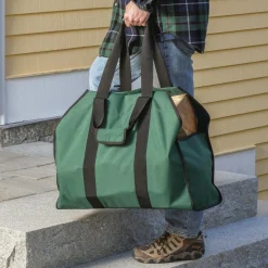 ShelterLogic Firewood Storage-Extra Heavy Duty Firewood Bag 24x12x20 in. Green