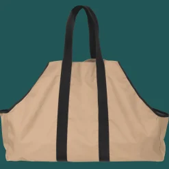 ShelterLogic Firewood Storage-Extra Large Heavy Duty Firewood Bag 31x11x 22 in. Tan