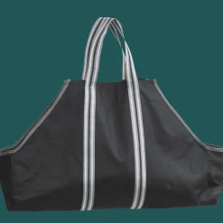 ShelterLogic Firewood Storage-Heavy Duty Firewood Bag 29x9x18 in. Black and Gray