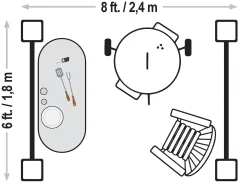 Sojag Grill Gazebos-Dakota, 6 ft. x 9 ft. x 8 ft. BBQ Grill Gazebo