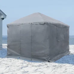 Sojag Winter Gazebo Covers-Grey Universal Winter Cover Plus for Gazebos, 12 ft. x 12 ft., Gazebo Accessories