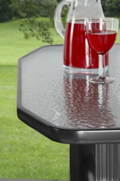 Sojag Outdoor Seating-Houston 5 x 9 x 6 ft Charcoal 4-Seater Glider Swing