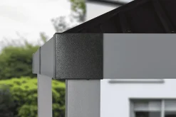 Sojag Hard-Top Gazebos-Lena 12 x 12 x 10 ft Grey Hard Top Gazebo