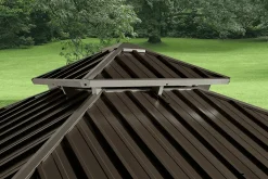 Hard-Top Gazebos-Sojag Monaco Charcoal 12 ft. x 12 ft. Gazebo