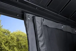 Hard-Top Gazebos-Sojag Monaco Charcoal 12 ft. x 12 ft. Gazebo