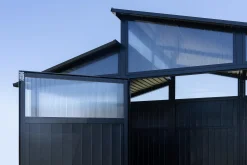 Sojag Metal Sheds-Rainier 8 x 11 ft Black Aluminum Storage Shed