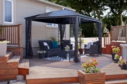 Sojag Hard-Top Gazebos-Turia 10 ft. x 12 ft. Gazebo