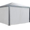 Sojag Gazebo Curtains-White Curtain for Monteserra Gazebo, 10 ft. x 12 ft., Poly