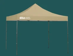 QuikShade Canopy Tents|Pop-Up Canopies-Solo Steel SOLO100 Straight Leg Pop-Up Canopy, 10 ft. x 10 ft. Midnight Blue