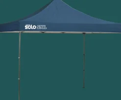 QuikShade Canopy Tents|Pop-Up Canopies-Solo Steel SOLO100 Straight Leg Pop-Up Canopy, 10 ft. x 10 ft. Midnight Blue