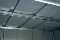 Arrow Garden Sheds|Metal Sheds-Spacemaker Patio Shed, 4x3, Juniper Berry