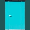Arrow Garden Sheds|Metal Sheds-Spacemaker Patio Steel Storage Shed, 4 ft. x 3 ft. Teal and Anthracite