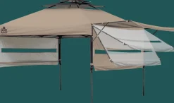 QuikShade Pop-Up Canopies-Summit X Pop-Up Canopy Tent with Awning